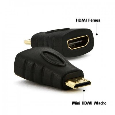Adaptador Hdmi Fêmea para Mini Hdmi Macho